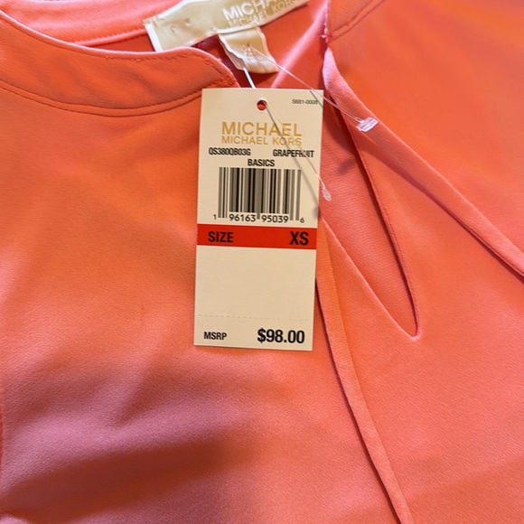 MICHAEL KORS NECTAR DRESS MK LOGO TIE FRONTSIZE XS NWT - Picture 3 of 3